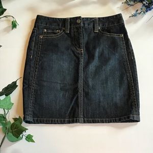 Ann Taylor Denim Skirt 0P